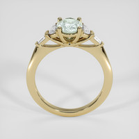 1.40 Ct. Bluish Green Sapphire Ring, 14K Yellow Gold 3