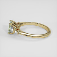 1.40 Ct. Bluish Green Sapphire Ring, 14K Yellow Gold 4