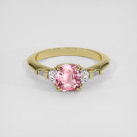 2.14 Ct. Padparadscha Sapphire Ring, 14K Yellow Gold 1