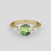 1.61 Ct. Bi Color Sapphire Ring, 14K Yellow Gold 1