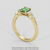 1.61 Ct. Bi Color Sapphire Ring, 14K Yellow Gold 2