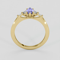 1.05 Ct. Purple Sapphire Ring, 14K Yellow Gold 3