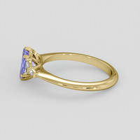 1.05 Ct. Purple Sapphire Ring, 14K Yellow Gold 4
