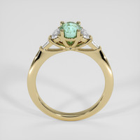 1.19 Ct. Bluish Green Sapphire Ring, 14K Yellow Gold 3