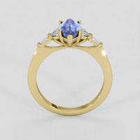 2.28 Ct. Blue Sapphire Ring, 14K Yellow Gold 3