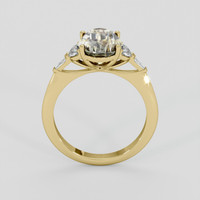 4.16 Ct. Bi Color Sapphire Ring, 14K Yellow Gold 3