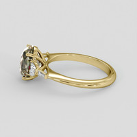 4.16 Ct. Bi Color Sapphire Ring, 14K Yellow Gold 4