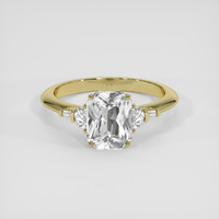 3.51 Ct. White Sapphire Ring, 14K Yellow Gold 1