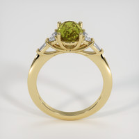 2.43 Ct. Yellowish Green Sapphire Ring, 14K Yellow Gold 3