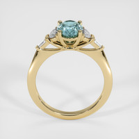 1.58 Ct. Bluish Green Sapphire Ring, 14K Yellow Gold 3