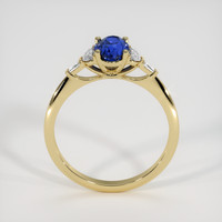 0.61 Ct. Blue Sapphire Ring, 18K Yellow Gold 3