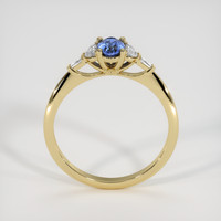 0.79 Ct. Blue Sapphire Ring, 18K Yellow Gold 3