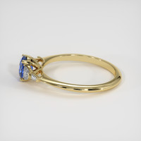 1.05 Ct. Blue Sapphire Ring, 18K Yellow Gold 4