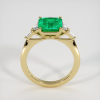 2.29 Ct. Emerald Ring, 18K Yellow Gold 3