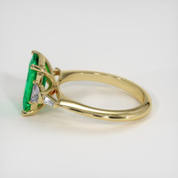 2.29 Ct. Emerald Ring, 18K Yellow Gold 4