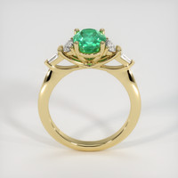 1.24 Ct. Emerald Ring, 18K Yellow Gold 3