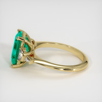 2.96 Ct. Emerald Ring, 18K Yellow Gold 4