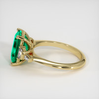 3.87 Ct. Emerald Ring, 18K Yellow Gold 4