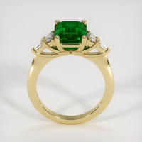 3.19 Ct. Emerald Ring, 18K Yellow Gold 3