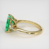 3.76 Ct. Emerald Ring, 18K Yellow Gold 4