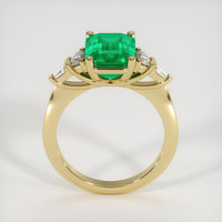3.01 Ct. Emerald Ring, 18K Yellow Gold 3