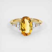 3.00 Ct. Gemstone Ring, 18K Yellow Gold 1