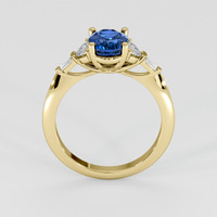 1.82 Ct. Blue Kyanite Ring, 18K Yellow Gold 3