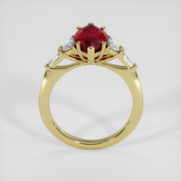 2.64 Ct. Ruby Ring, 18K Yellow Gold 3