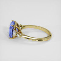 3.52 Ct. Blue Sapphire Ring, 18K Yellow Gold 4
