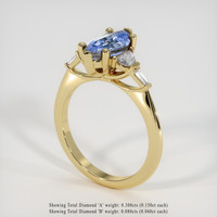2.01 Ct. Sapphire Ring, 18K Yellow Gold 2