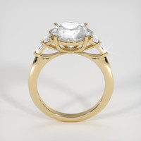 4.89 Ct. White Sapphire Ring, 18K Yellow Gold 3