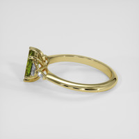1.69 Ct. Green Sapphire Ring, 18K Yellow Gold 4