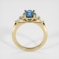 1.94 Ct. Greenish Blue Sapphire Ring, 18K Yellow Gold 3