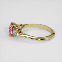 2.14 Ct. Padparadscha Sapphire Ring, 18K Yellow Gold 4