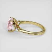 3.71 Ct. Pink Sapphire Ring, 18K Yellow Gold 4