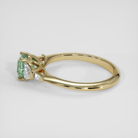 1.19 Ct. Bluish Green Sapphire Ring, 18K Yellow Gold 4