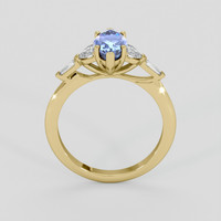 2.04 Ct. Blue Sapphire Ring, 18K Yellow Gold 3