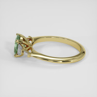 1.25 Ct. Bluish Green Sapphire Ring, 18K Yellow Gold 4