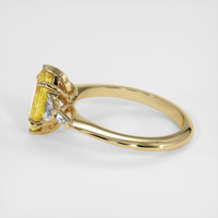 1.33 Ct. Yellow Sapphire Ring, 18K Yellow Gold 4