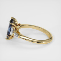 1.76 Ct. Bluish Purple Sapphire Ring, 18K Yellow Gold 4