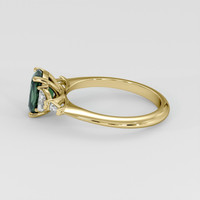 1.63 Ct. Green Sapphire Ring, 18K Yellow Gold 4