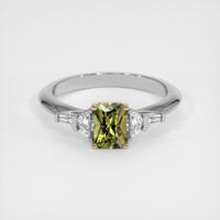 0.88 Ct. Gemstone Ring, 14K Yellow & White 1