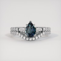 0.66 Ct. Gemstone Ring, Platinum 950 1