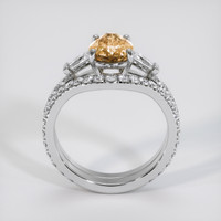 1.79 Ct. Peach Sapphire Ring, Platinum 950 3