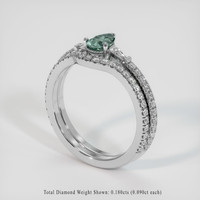 0.84 Ct. Sapphire Ring, Platinum 950 2