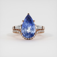 6.75 Ct. Bi Color Sapphire Ring, 14K Rose Gold 1