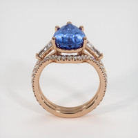 6.75 Ct. Bi Color Sapphire Ring, 14K Rose Gold 3