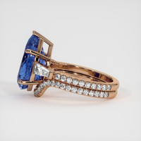 6.75 Ct. Bi Color Sapphire Ring, 14K Rose Gold 4
