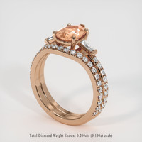 1.94 Ct. Sapphire Ring, 14K Rose Gold 2