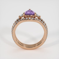 0.82 Ct. Sapphire Ring, 14K Rose Gold 3